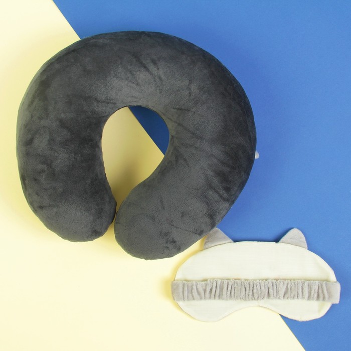 Подголовник "Котик" с маской