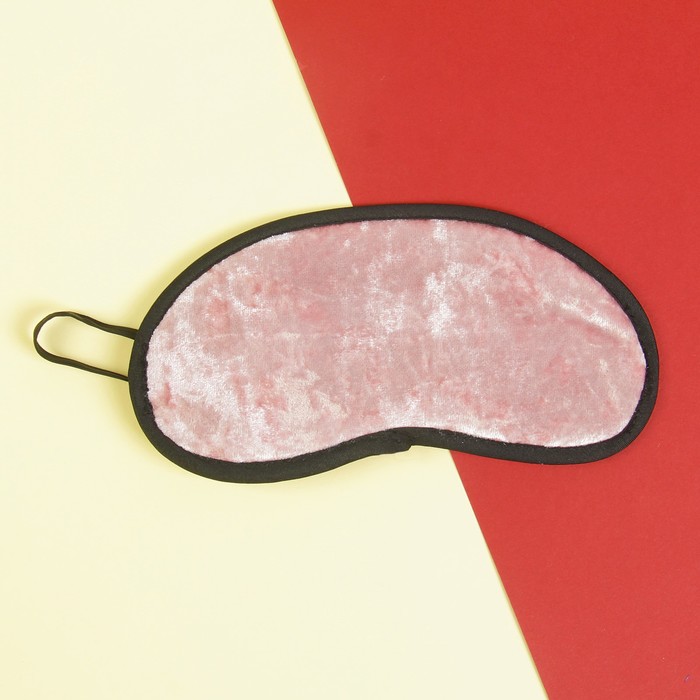 Подголовник "Бархат" ортопедический с маской для сна, цве розовый