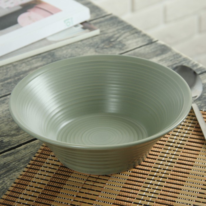 Миска 600 мл "Вихрь", 20 см, цвет зеленый