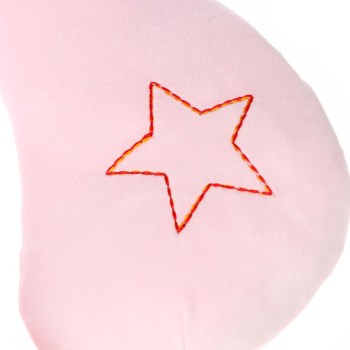 Подушка дорожная детская «Птичка» для шеи, цвет розовый