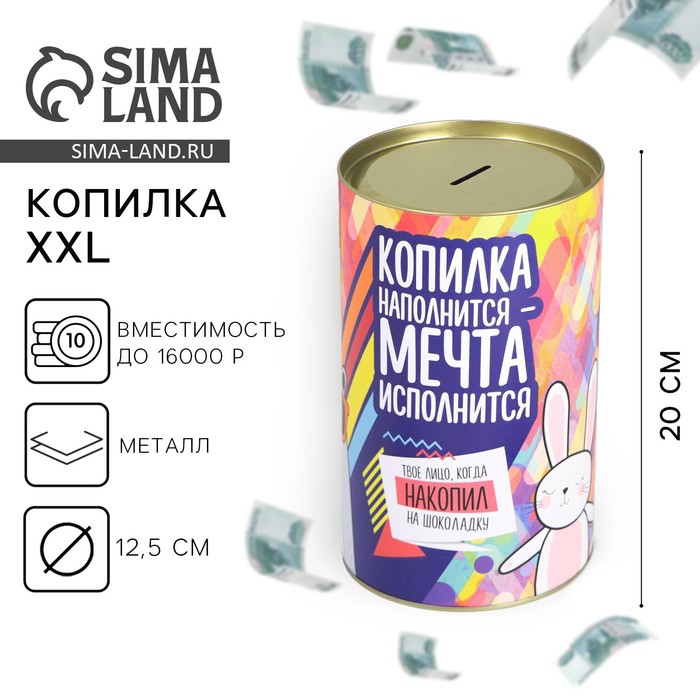 

Копилка XXL «На исполнение мечты», 20 х 12,5 см