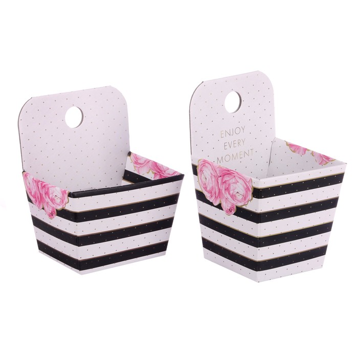 Набор подвесных коробок Enjoy every moment, 12 х 14,5 х 8,5 см, 10 х 10 х 16,5 см