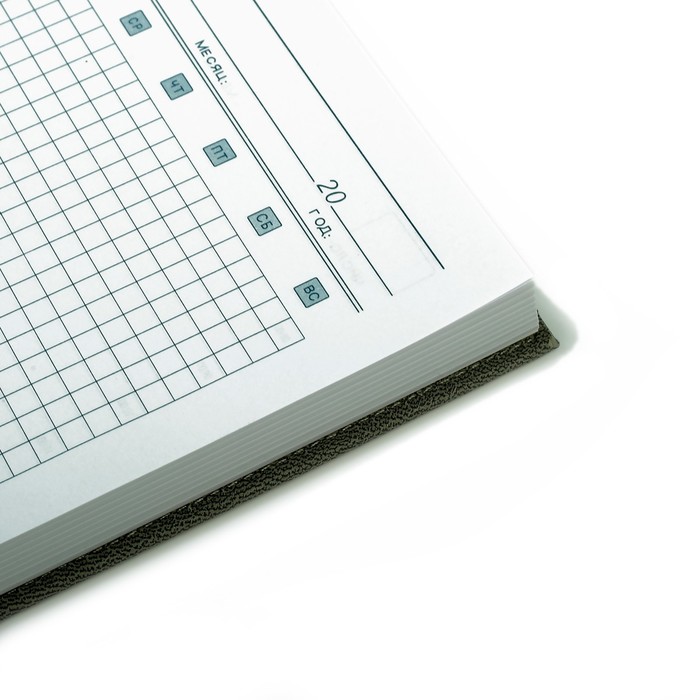 Ежедневник недат А5 140л кл,карта на форзаце,ляссе,обл пвх МИКС Соты