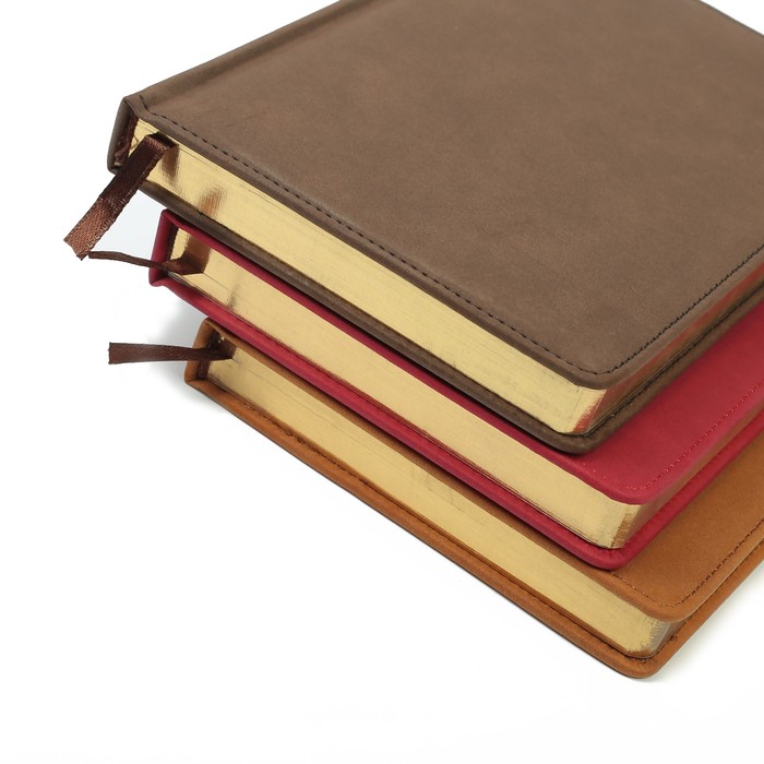 Ежедневник недат А5 140л кл,карта на форзаце,ляссе,обл пвх МИКС под замшу