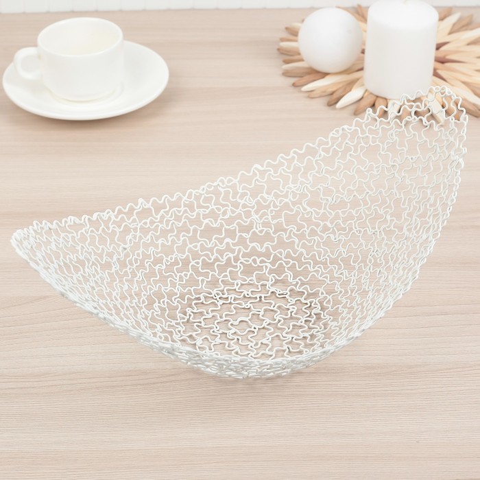 Ваза для фруктов 31х19х12 см, цвет белый