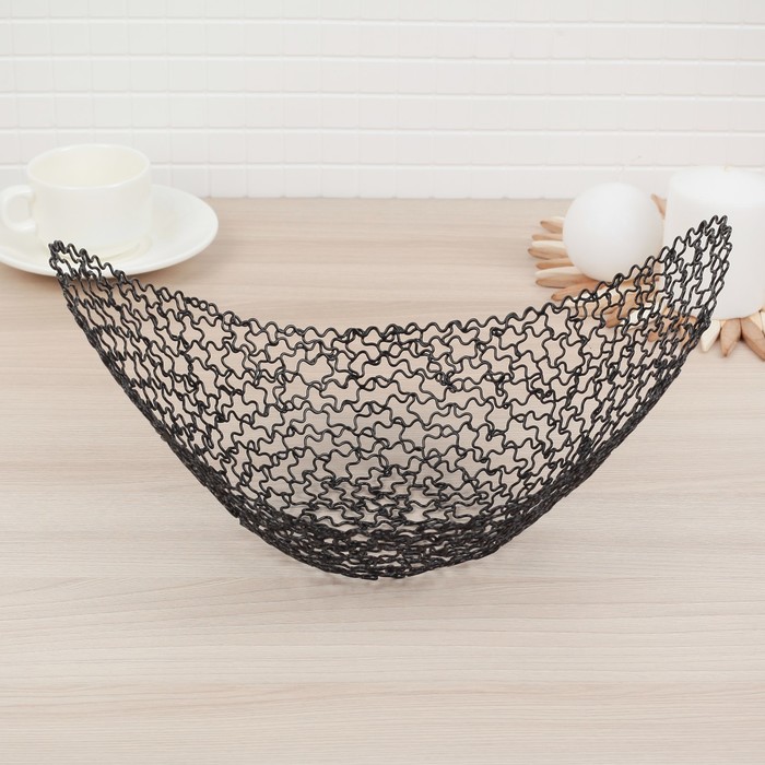 Ваза для фруктов 29х19х13 см, цвет черный