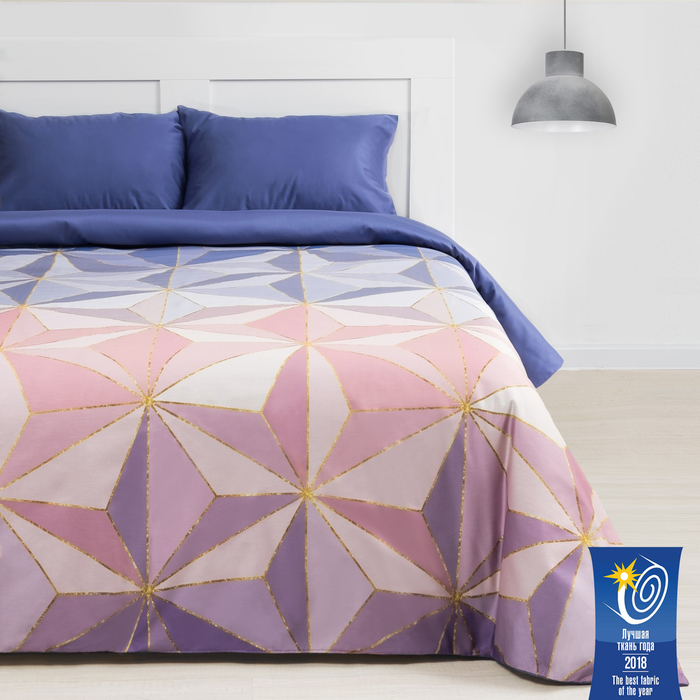 Постельное бельё "Этель" евро Даймонд (вид 3) 200х217 см, 220х240 см, 50х70 см - 2 шт, мако-сатин