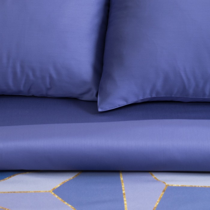 Постельное бельё "Этель" дуэт Даймонд (вид 3) 143х215 см - 2 шт, 220х240 см, 50х70 см - 2 шт, мако-сатин