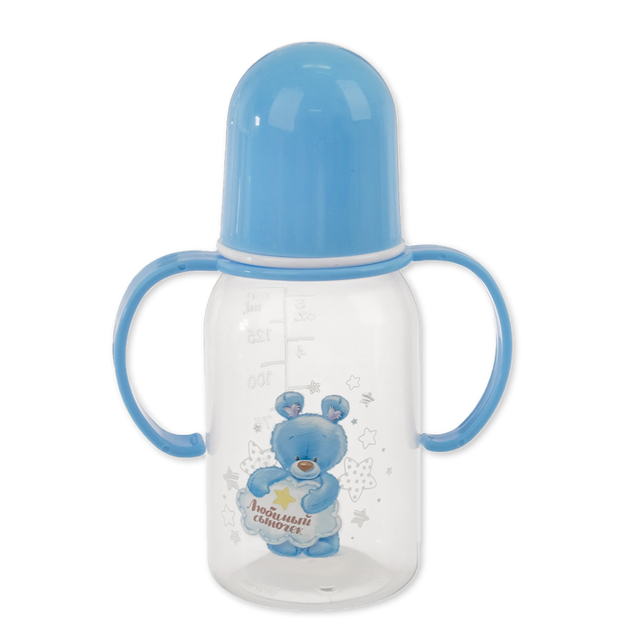 Набор подарочный "Мишка" бутылочка 125 мл + боди 9-12 мес.