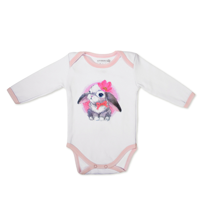 Набор подарочный "Зайка" бутылочка 125 мл + боди 9-12 мес.