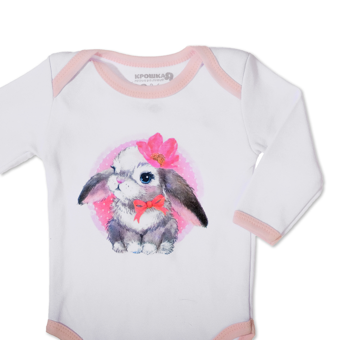 Набор подарочный "Зайка" бутылочка 125 мл + боди 9-12 мес.