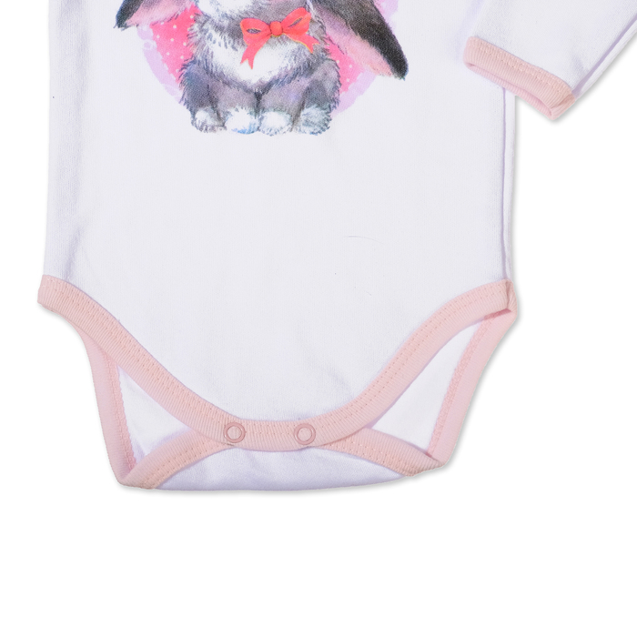 Набор подарочный "Зайка" бутылочка 125 мл + боди 9-12 мес.