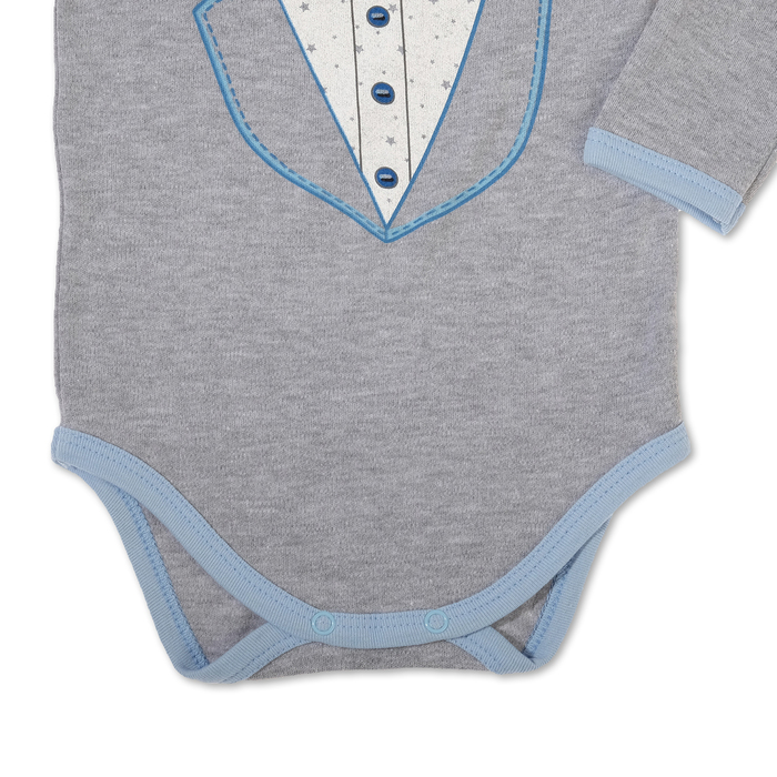 Набор подарочный "Джентльмен" бутылочка 250 мл + боди 3-6 мес.