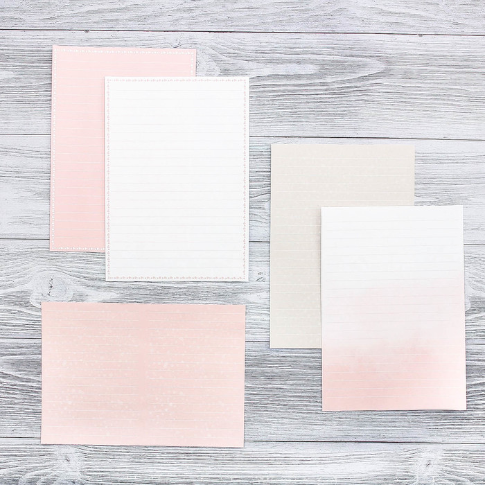 Набор многофункциональных листов и конвертов «Капли», конверт 22 х 11 см, листы 14,8 х 21 см