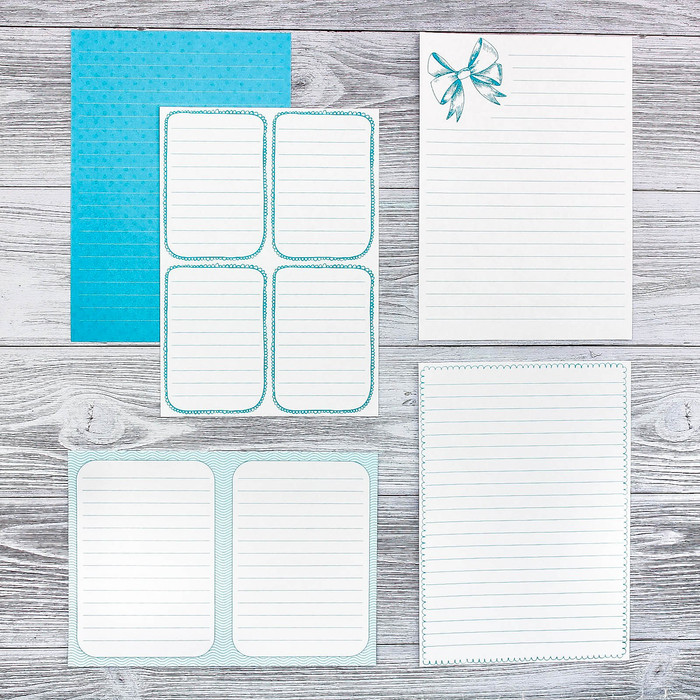 Набор многофункциональных листов и конвертов «Бантик», конверт 22 х 11 см, листы 14,8 х 21 см