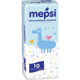 

Детские пелёнки Mepsi, впитывающие, 60х90, 10 шт