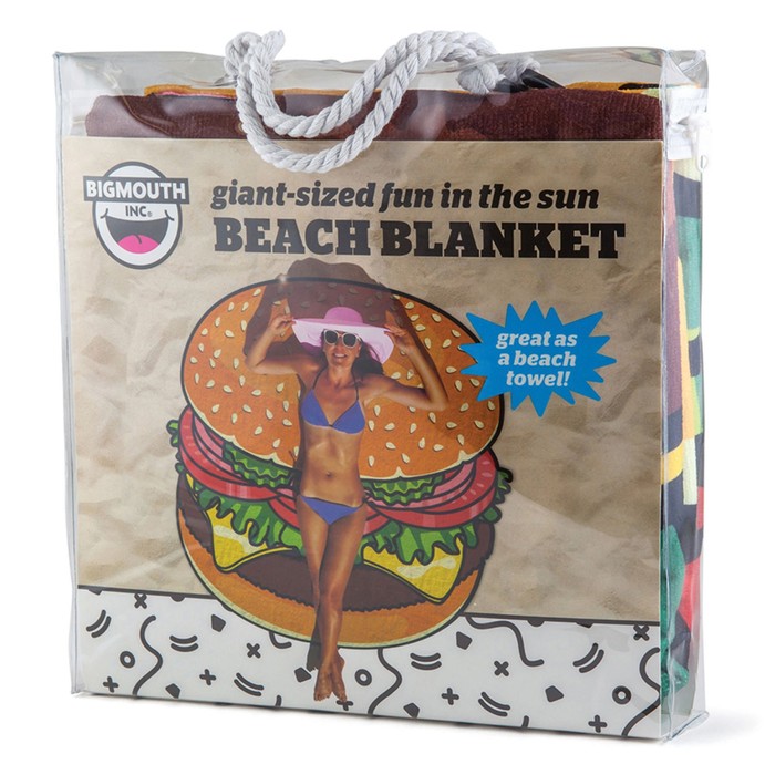 Покрывало пляжное Burger, размер 130х152 см, микрофибра