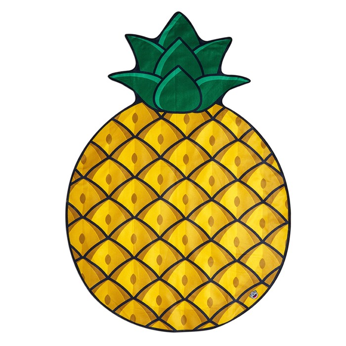 Покрывало пляжное Pineapple, размер 130х152 см, микрофибра