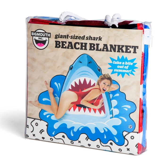 Покрывало пляжное Shark, размер 152х191 см, микрофибра