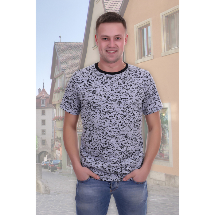 Футболка мужская Аркадий цвет серый, р-р 58