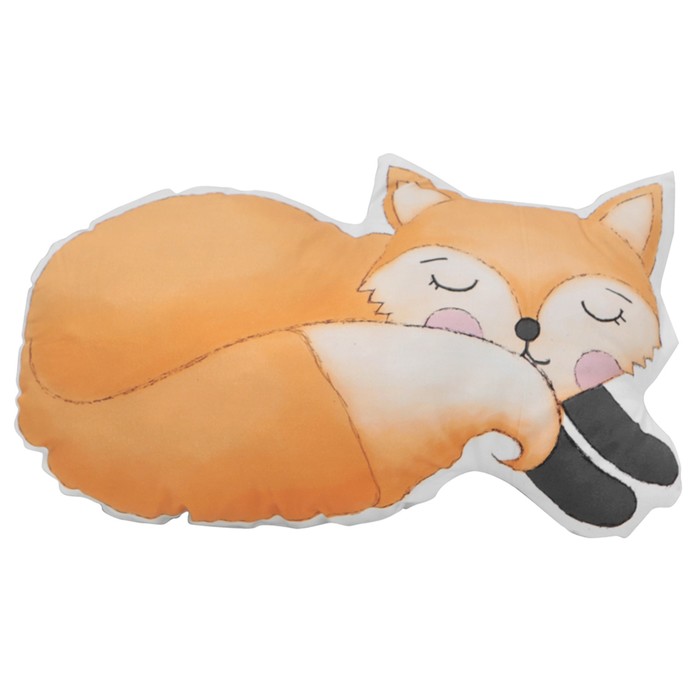 Подушка-игрушка "Спящий Лисёнок", 35 х 20 см