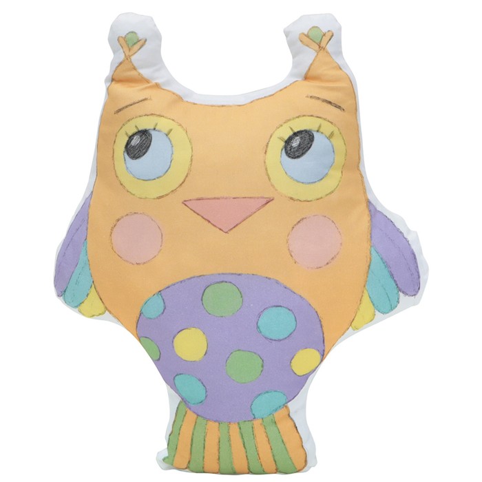 Подушка-игрушка "Оранжевая Сова", 30 х 25 см