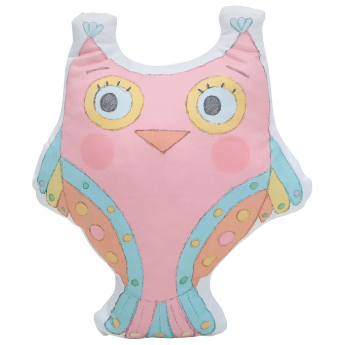 Подушка-игрушка "Розовая Сова", 30 х 25 см