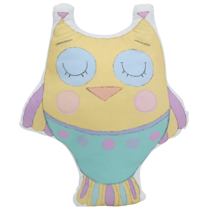 Подушка-игрушка "Жёлтая Сова", 30 х 25 см