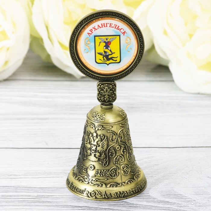 Колокольчик со вставкой «Архангельск», 4,4 х 10 см