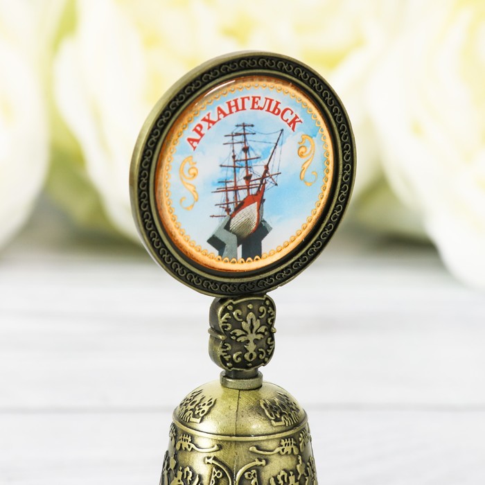 Колокольчик со вставкой «Архангельск», 4,4 х 10 см