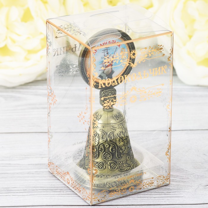Колокольчик со вставкой «Архангельск», 4,4 х 10 см