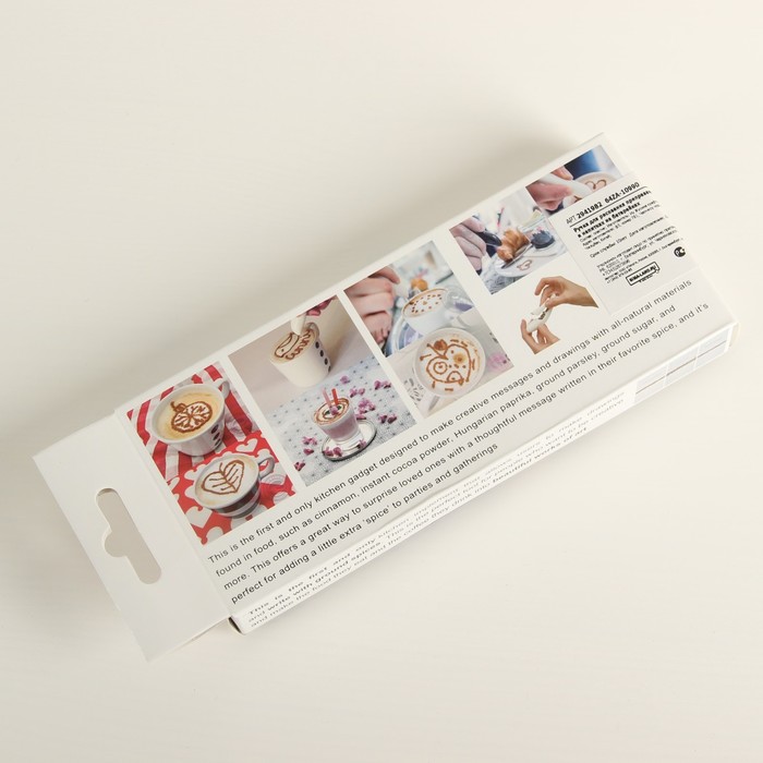 Ручка для рисования приправами на блюдах и напитках, на батарейках