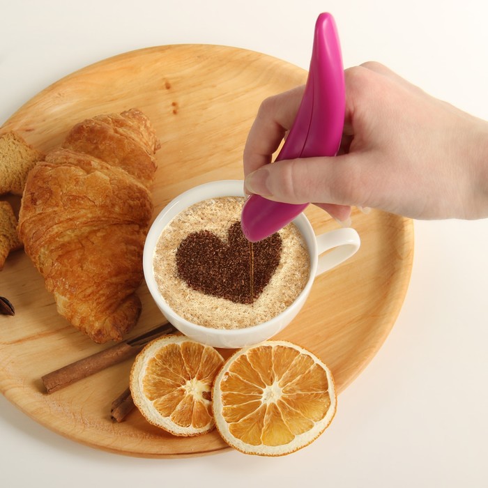 Ручка для рисования приправами на блюдах и напитках, на батарейках