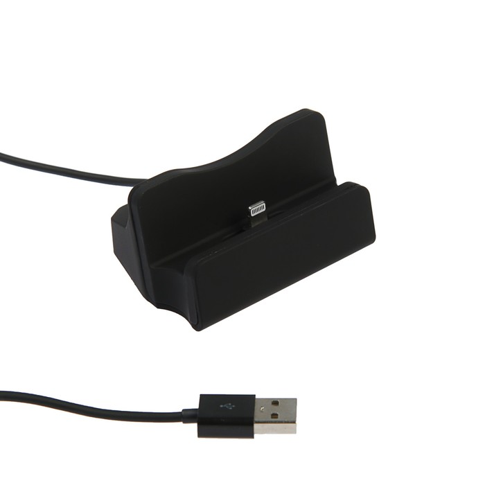 Док станция подставка LuazON, модель LCC-03, iPhone 5-X, чёрная