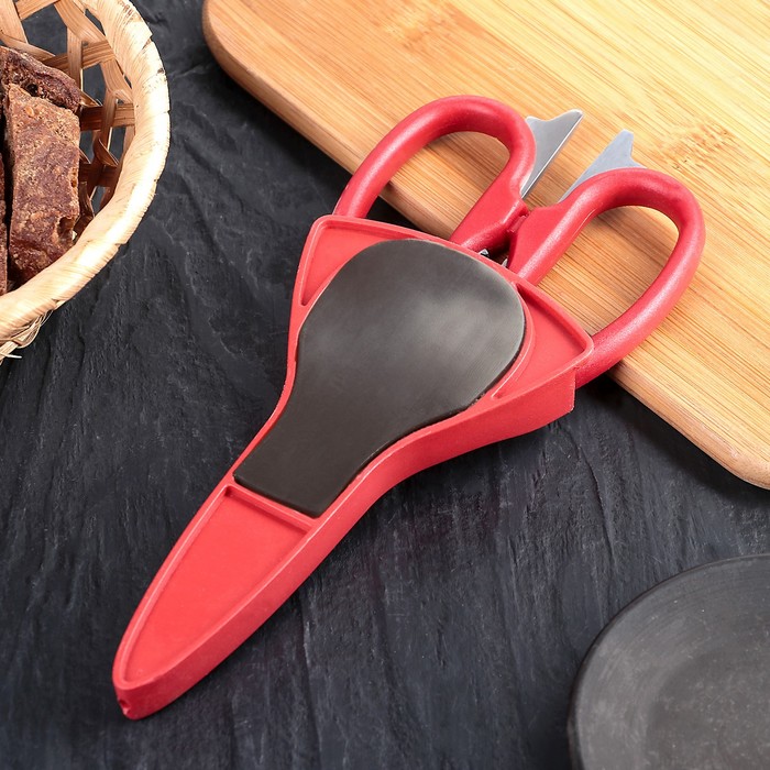 Ножницы кухонные 20 см "Ковбой", с чехлом