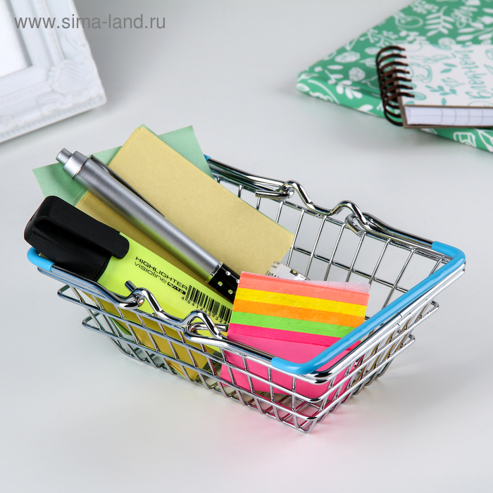 

Корзина для мелочей Доляна, 11×8×11 см, цвет МИКС