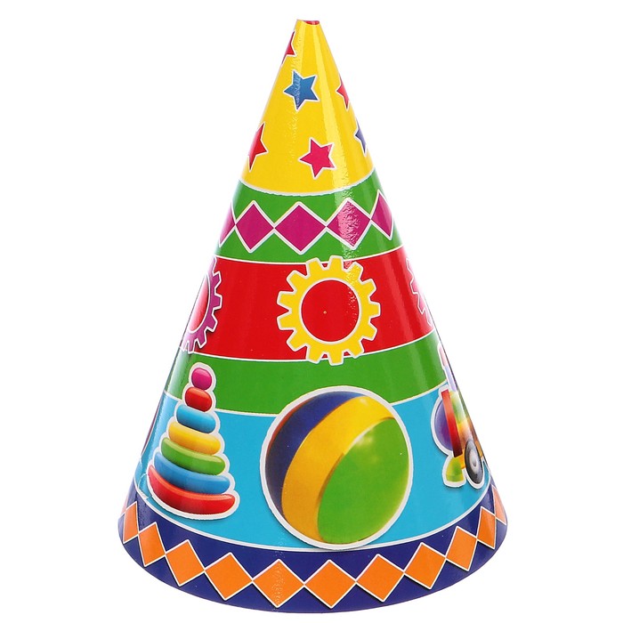 Колпак "Игрушки" паровозик, мячики, 19 см