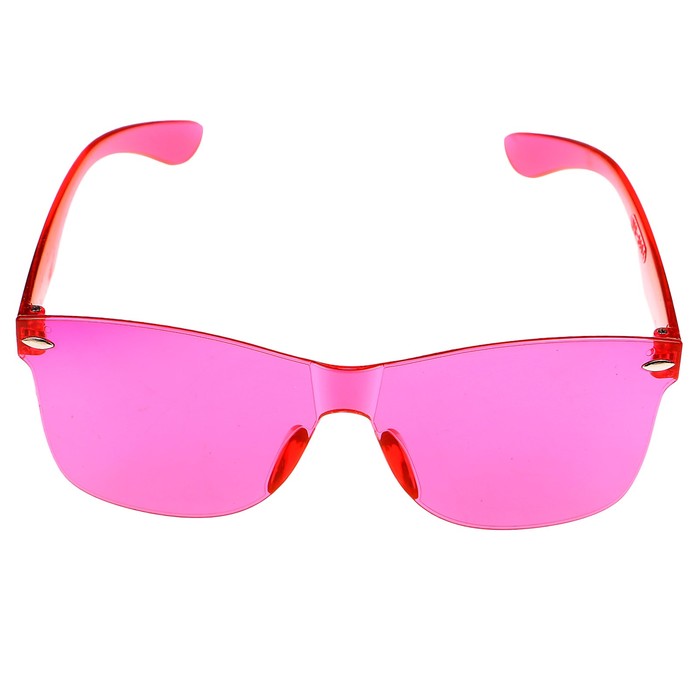 Очки солнцезащитные детские Square. Оправа и линзы розовые, плоские, 15х14х5 см