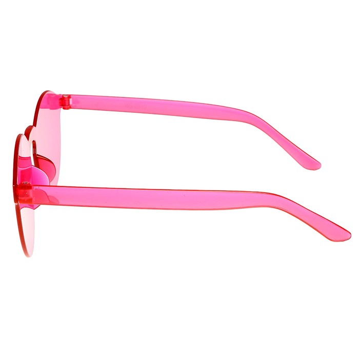 Очки солнцезащитные детские Овал. Оправа и линзы розовые, градиент, плоские, 15х14х5 см