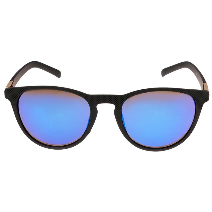 Очки солнцезащитные Овал. Оправа микс, дужки вставка прямоуг золотая, 15*13,4*6см