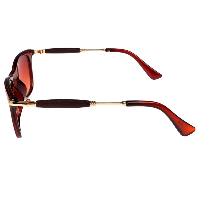 Очки солнцезащитные Wayfarer. Оправа матовая, дужки металл со вставк, микс, 14,5*13,5*4,5см