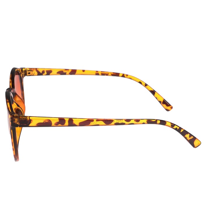 Очки солнцезащитные детские Round. Оправа леопард, линзы коричневые, 14,5*13,5*4,5см