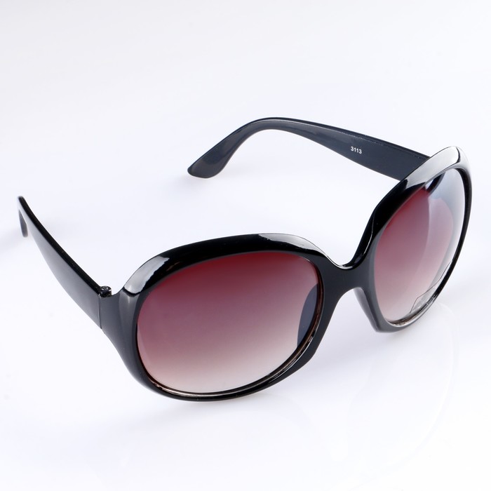 Очки солнцезащитные Оверсайз. Оправа "Классика", линзы градиент, микс, 15*14,5*5см