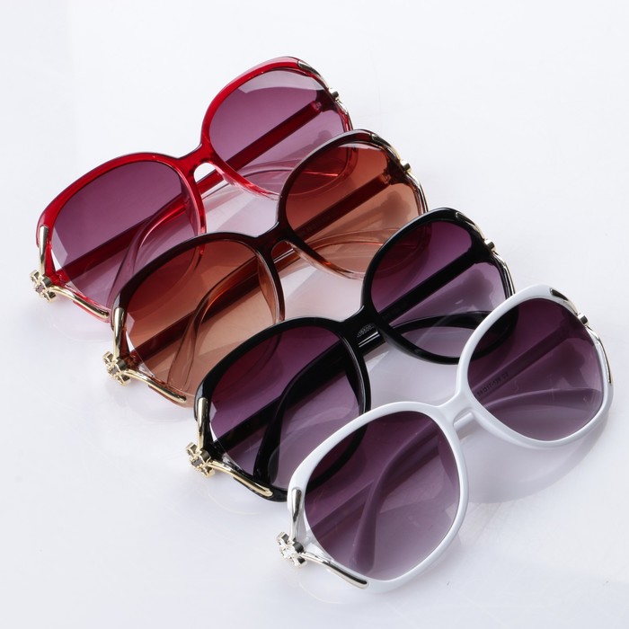 Очки солнцезащитные Оверсайз. Оправа "Бамбуковая ветвь", микс, 15*14,5*5см