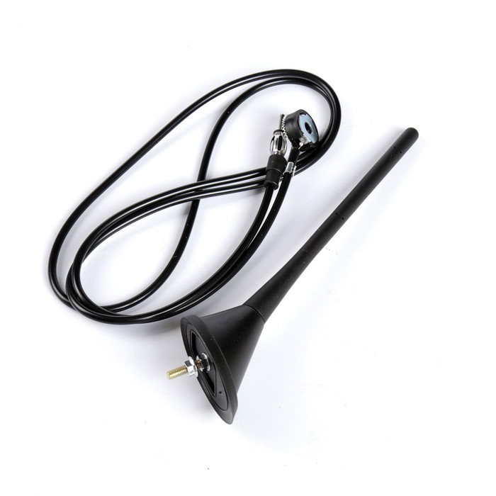 Антенная врезная 24 см, разборная, провод 130 см, черный