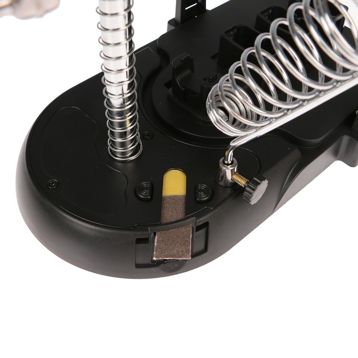 Третья рука для пайки набор, x2,5, x5, x16, 90мм,75мм,37мм, бат 4АА,кругл вилка 220V,18*28см