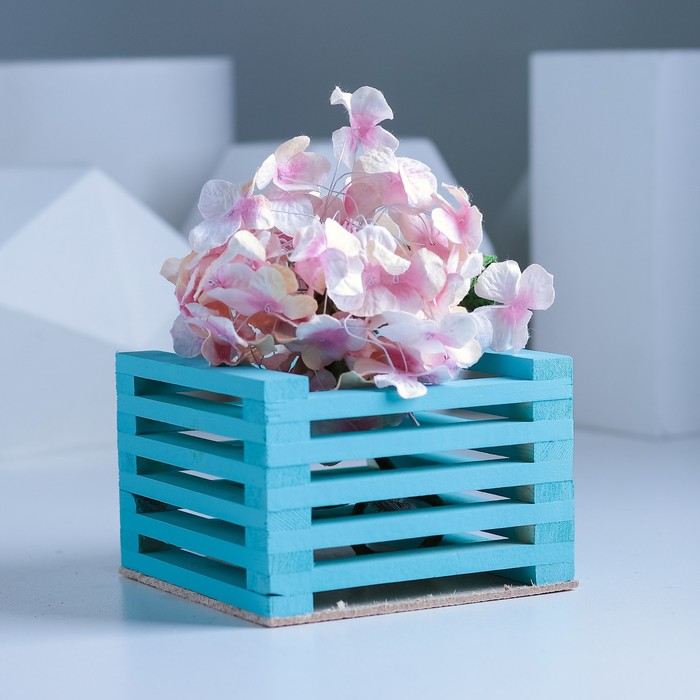Ящик для цветов 13 х 13 х 9 см, мятный