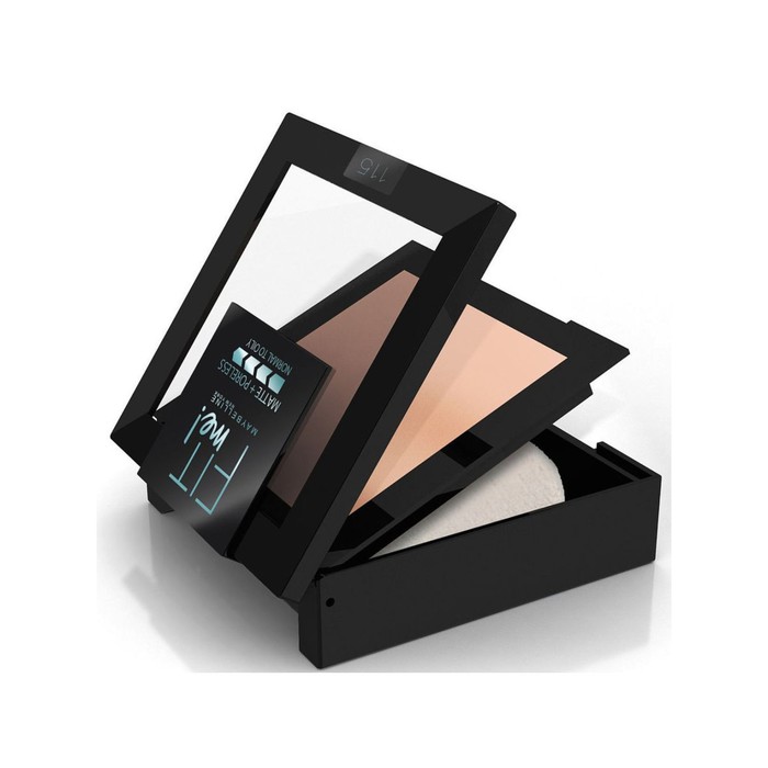 Пудра для лица Maybelline Fit Me, матирующая, скрывающая поры, оттенок 115 слоновая кость
