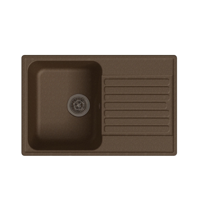 Мойка кухонная из камня Granfest ECO-78, 740х480 мм, цвет терракот