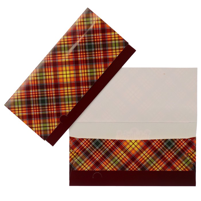 Конверт для денег "Универсальный" в клеточку